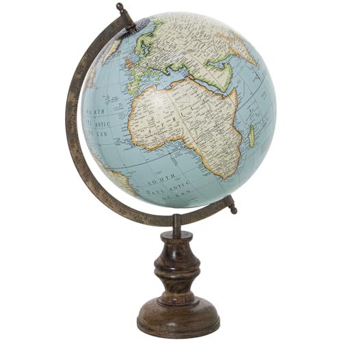 GLOBO TERRÁQUEO ø25CM AZUL METAL/MADERA SOBREMESA_°25X43CM BASE:°11,5CM von AlexandreHouse