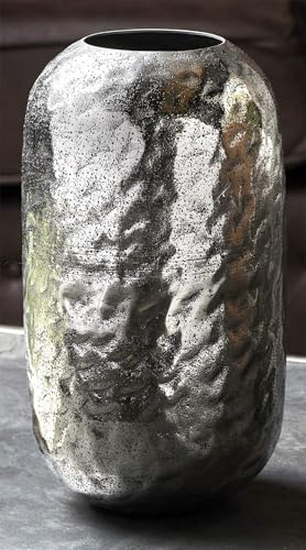 JARRON ALUMINIO ENVEJECIDO PLATA 30 CMS 17dx30 cms von AlexandreHouse