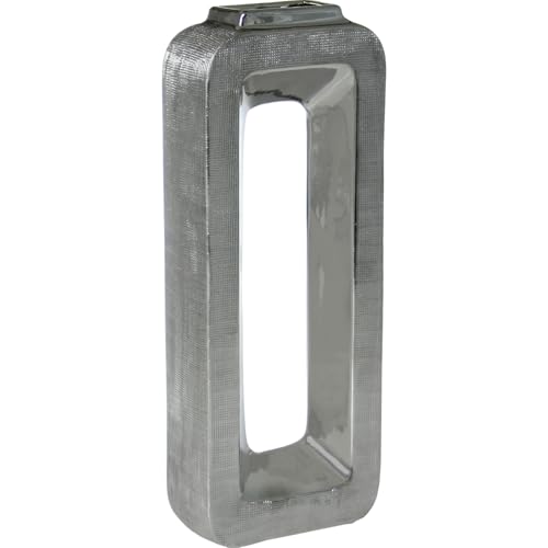 JARRÓN CERÁMICA 40CM PLATA_16X7X40CM von AlexandreHouse