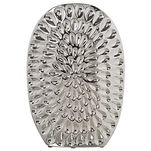JARRÓN CERÁMICA 40CM PLATEADO_27X11X40CM von AlexandreHouse