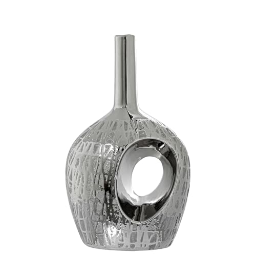 JARRON CERAMICA AGUJERO 31CM PLATA_18X12X31CM JARRON CERAMICA AGUJERO 31CM PLATA_18X12X31CM von AlexandreHouse