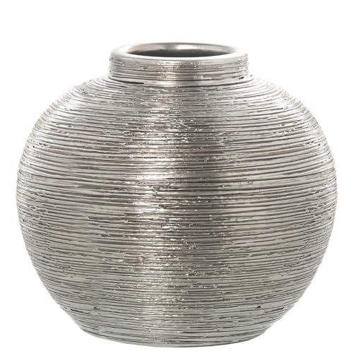JARRÓN CERÁMICA PLATA ø30CM_°30X28CM von AlexandreHouse