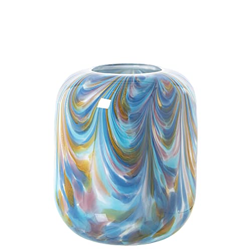 JARRÓN CRISTAL BLANCO/AZUL °19X21CM JARRÓN CRISTAL BLANCO/AZUL °19X21CM von AlexandreHouse