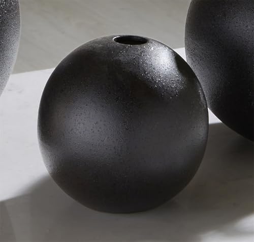 JARRON ESFERA SIMIL PIEDRA NEGRO 14 CMS. 15dx14 cms von AlexandreHouse