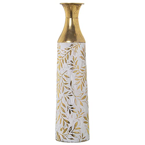 JARRÓN METAL DORADO/BLANCO_°17X65CM von AlexandreHouse