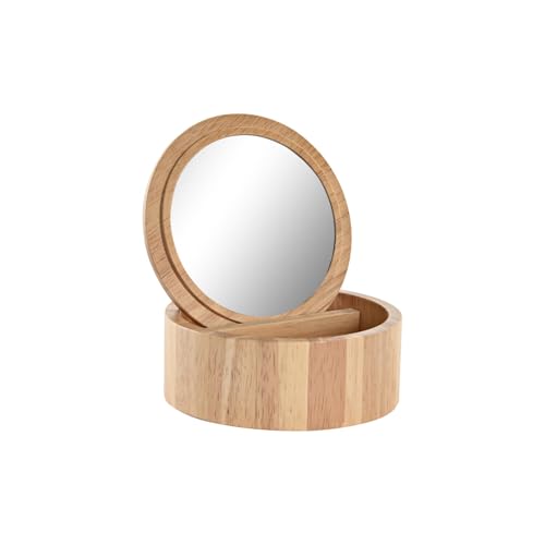 JOYERO HEVEA/RUBBERWOOD ESPEJO 13X13X6 NATURAL_AlexandreHouse von AlexandreHouse