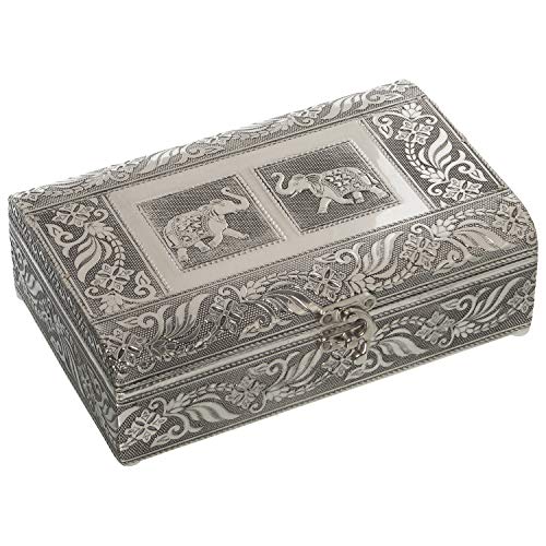 JOYERO METAL PLATEADO_20X12,5X6CM von AlexandreHouse