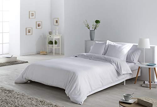 Juego de FUNDA NORDICA + 2 fundas de cojín dibujo en espiga color blanco Cama de 180 (6 piezas) - Tejido jacquard - 50% algodón / 50% poliéster. Gramage: 115 von AlexandreHouse