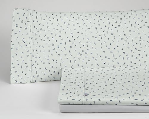 Juego de sábanas Iber color azul. Cama de 160 cm. 4 piezas von AlexandreHouse