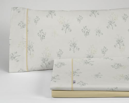 Juego de sábanas Vairy color verde. Cama de 160 cm. 4 piezas von AlexandreHouse