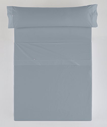 Juego de sábanas color acero Cama de 135/140 (3 piezas) - 100% algodón - 200 hilos von AlexandreHouse