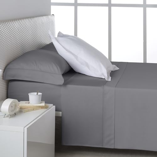 Juego de sábanas de satén color titanio. Cama de 200 cm. 4 piezas von AlexandreHouse