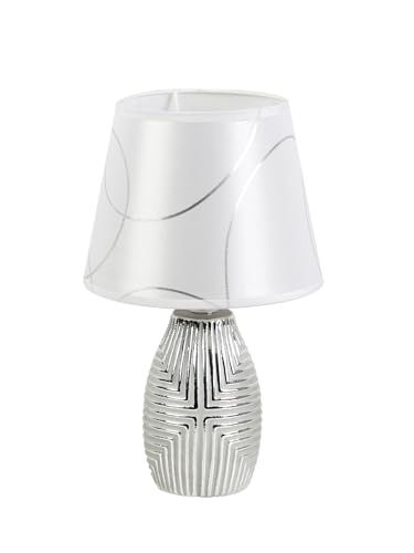 LAMPARA CERAMIC PLATEADA C/PANTALLA von AlexandreHouse