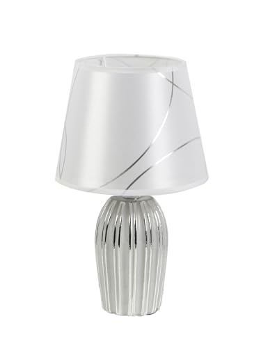 LAMPARA CERAMIC PLATEADA C/PANTALLA von AlexandreHouse