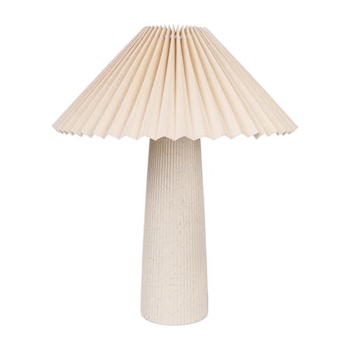 LAMPARA CERAMICA BEIGE PANTALLA PLISADA von AlexandreHouse