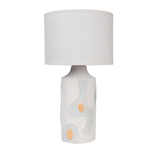 LAMPARA CERAMICA RELIEVE CELESTE/BEIGE C/PANTALLA LAMPARA CERAMICA RELIEVE CELESTE/BEIGE C/PANTALLA von AlexandreHouse