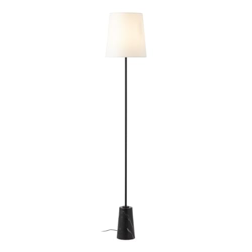 LAMPARA DE PIE 14X14X140 MARMOL/METAL NEGRO von AlexandreHouse