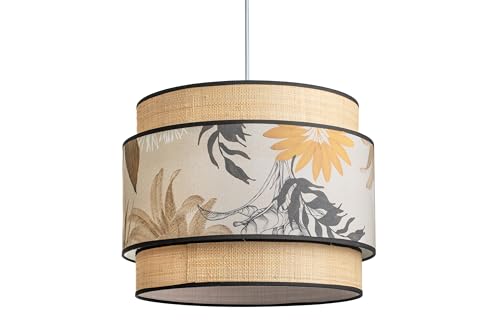 LAMPARA PANTALLA ESTAMPADO/RATTAN E27/ 220240V von AlexandreHouse