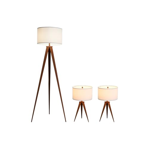 LAMPARA PIE SET 3 ALUMINIO 40X40X153 + SOBREMESA_AlexandreHouse von AlexandreHouse