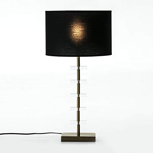 LAMPARA SOBREMESA 15X11X43 METAL DORADO/ACRILICO TRANSPARENTE SIN PANTALLA von AlexandreHouse