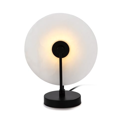 LAMPARA SOBREMESA 25X13X32 MARMOL BLANCO/METAL NEGRO MATE LAMPARA SOBREMESA 25X13X32 MARMOL BLANCO/METAL NEGRO MATE von AlexandreHouse