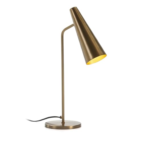 LAMPARA SOBREMESA 26X14X46 METAL DORADO von AlexandreHouse