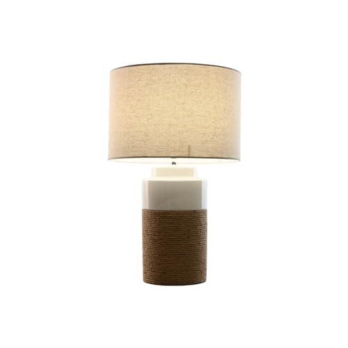 LAMPARA SOBREMESA CERAMICA LINO 38X38X61,5 BLANCO von AlexandreHouse