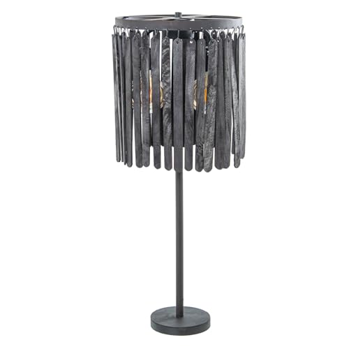 LÁMPARA SOBREMESA HIERRO/MADERA,1XE27 MAX.25W NO INCLUIDA_30X30X78CM, CABLE: 2,5M von AlexandreHouse