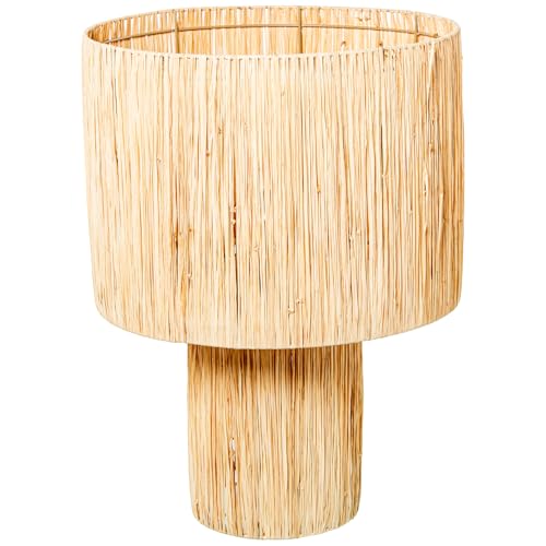 LÁMPARA SOBREMESA RATÁN NATURAL, 1XE27 MAX.40W, CABLE:250CM_°40X55CM BASE:°18,5X25CM von AlexandreHouse