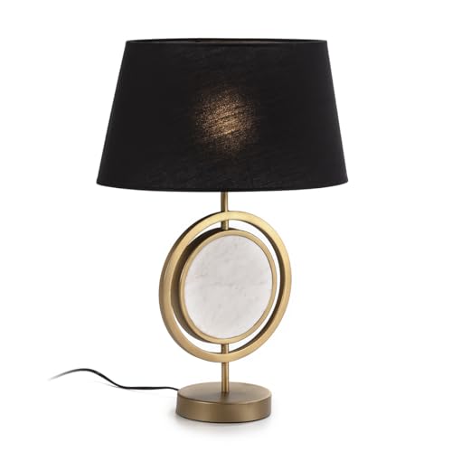 LAMPARA SOBREMESA SIN PANTALLA 24X15X42 MARMOL BLANCO/METAL DORADO von AlexandreHouse