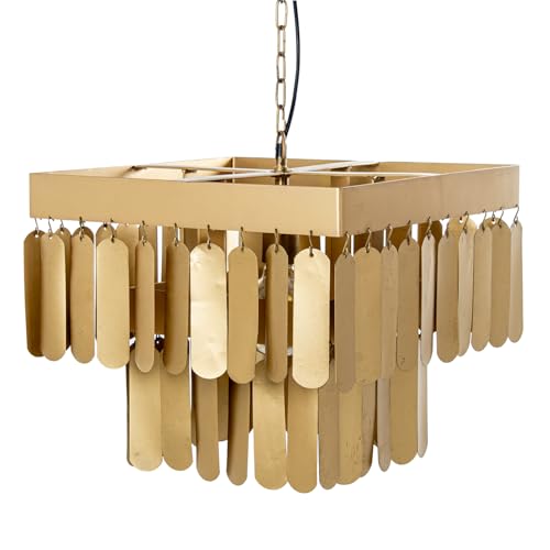 LÁMPARA TECHO HIERRO DORADO, 1XE27 MAX.25W NO INCLUIDA_40X40X34CM, CABLE: 100CM von AlexandreHouse
