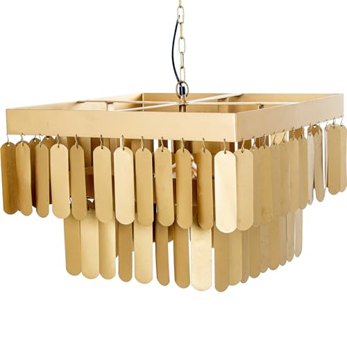 LÁMPARA TECHO HIERRO DORADO, 1XE27 MAX.25W NO INCLUIDA_50X50X34CM, CABLE: 100CM von AlexandreHouse