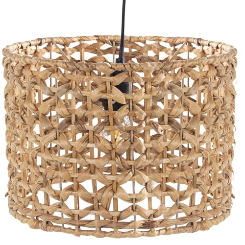 LÁMPARA TECHO METAL/MIMBRE +91197, 1XE27 MAX40W NO INCLUIDA_°31X21CM, CABLE:80CM von AlexandreHouse