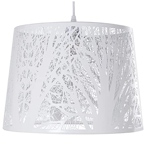 LÁMPARA TECHO METAL BLANCO, 1XE27, MAX.60W NO INCLUIDA °35X25CM, CABLE:85CM von AlexandreHouse