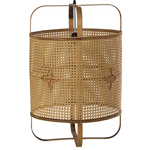 LAMPARA TECHO RATAN NATURAL, 1XE27, MAX.60W NO INCLUIDO_43X43X65CM, CABLE NEGRO:134CM von AlexandreHouse