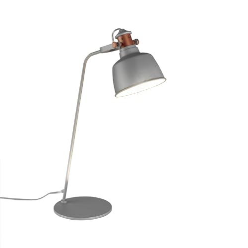 Lámpara de sobremesa con pantalla multidireccional de acero inoxidable pintado en epoxy color gris y detalles en color bronce von AlexandreHouse