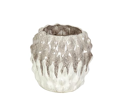 MACETA CERAMICA BEIGE/BLANCO MACETA CERAMICA BEIGE/BLANCO von AlexandreHouse