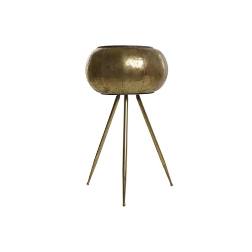 MACETERO METAL 38X38X68 ENVEJECIDO DORADO von AlexandreHouse