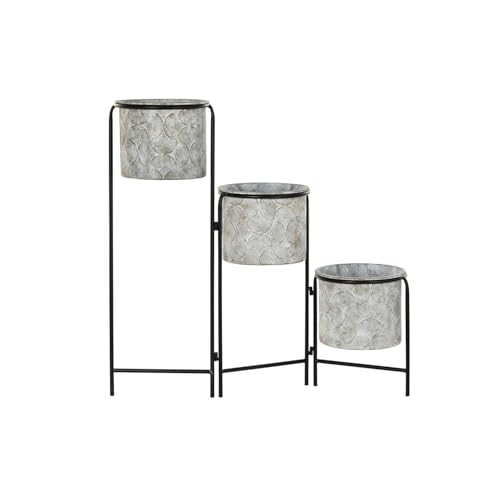 MACETERO METAL 82X25X81 DESGASTADO GRIS von Redesyn