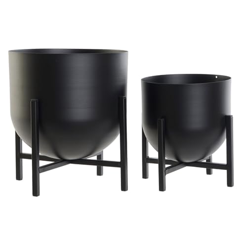 MACETERO SET 2 METAL 24X24X25,5 NEGRO MACETERO SET 2 METAL 24X24X25,5 NEGRO von AlexandreHouse