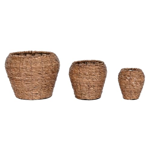 MACETERO SET 3 FIBRA METAL 41X41X32 NATURAL MARRON MACETERO SET 3 FIBRA METAL 41X41X32 NATURAL MARRON von AlexandreHouse