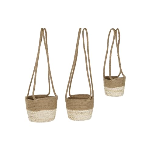 MACETERO SET 3 MAIZ TRENZADO YUTE 26X26X70 NATURAL MACETERO SET 3 MAIZ TRENZADO YUTE 26X26X70 NATURAL von AlexandreHouse