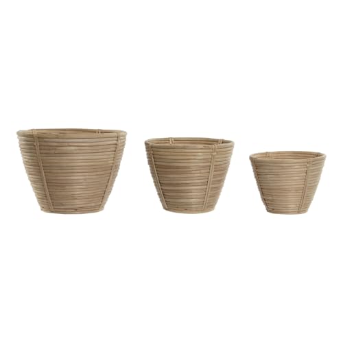 MACETERO SET 3 RATAN 25X25X20 NATURAL MACETERO SET 3 RATAN 25X25X20 NATURAL von AlexandreHouse