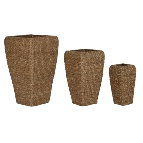 MACETERO SET 3 SEAGRASS METAL 40X40X70 NATURAL MACETERO SET 3 SEAGRASS METAL 40X40X70 NATURAL von AlexandreHouse