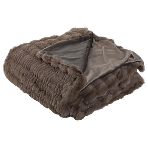 MANTA POLIESTER 220X240X1 650 GSM CAMA MARRON von AlexandreHouse