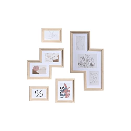 MARCO FOTO SET 5 MDF CRISTAL 40X1,5X50 NATURAL von Redesyn