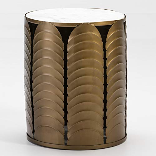 MESA AUXILIAR 41X41X51 MARMOL BLANCO/METAL DORADO MESA AUXILIAR 41X41X51 MARMOL BLANCO/METAL DORADO von AlexandreHouse