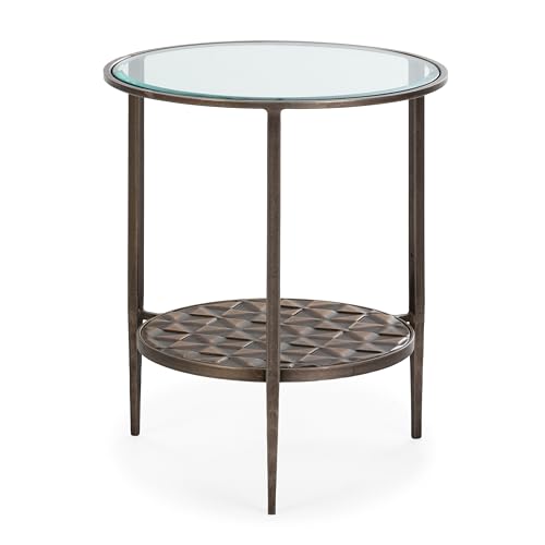 MESA AUXILIAR 52X52X62 METAL DORADO ANTIQUE/CRISTAL MESA AUXILIAR 52X52X62 METAL DORADO ANTIQUE/CRISTAL von AlexandreHouse