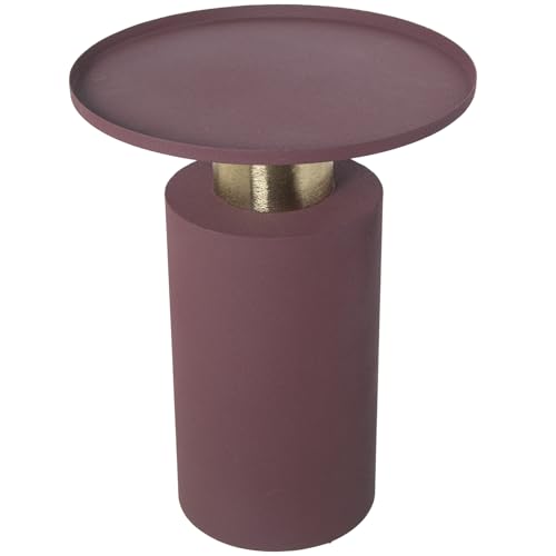 MESA AUXILIAR METAL ESMALTADOVIOLETA/DORADO_°36X46CM von AlexandreHouse
