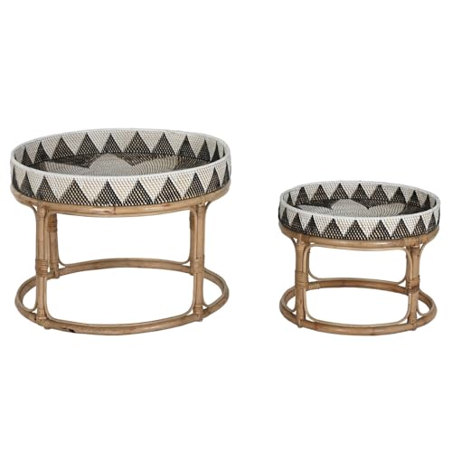 MESA CENTRO SET 2 RATAN 70X70X50 HECHO A MANO von AlexandreHouse